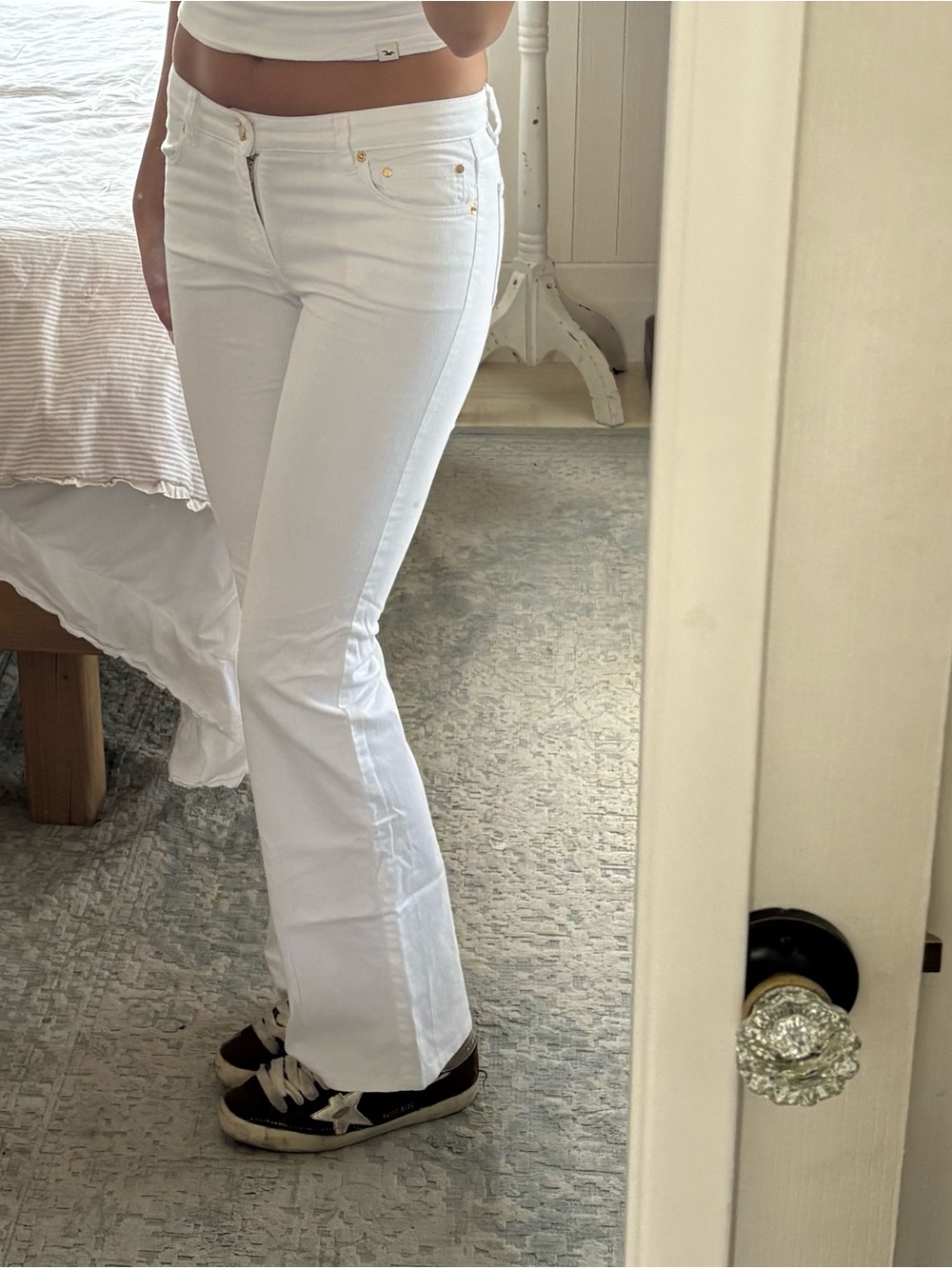 Micheal Kors low rise Flare Jeans